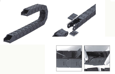 轻型拖链25系列封闭式两侧开